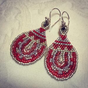 red_sterling_silver_earrings